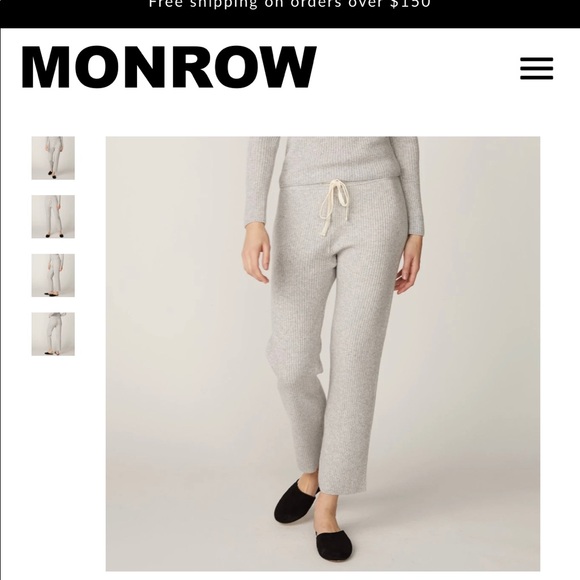 Monrow Pants - Monrow XS Cashmere pant-❌ SOLD❌